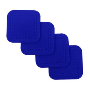 Non-slip Square Coasters 4'' x 4'' Set of 4 Stayput