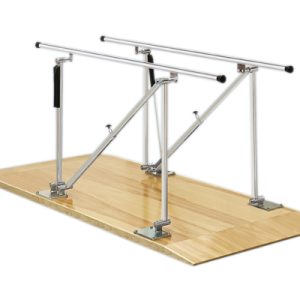 10' Wood Platform Mounted Height Adjustable Parallel Bars