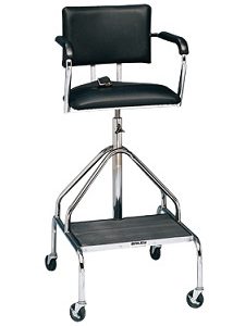 Adjustable High-boy Whirlpool Chair with Belt 3" Casters