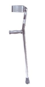 Forearm Adjustable Aluminum Crutch Tall Adult 5' 10" - 6' 6" 1 Pair