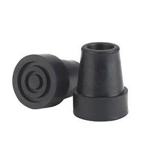 Replacement Cane Tip 3/4" Diameter Black Pair