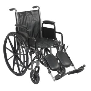 Wheelchair with Removable Desk Armrest Swing Away Elevating Leg Rest 16" Seat