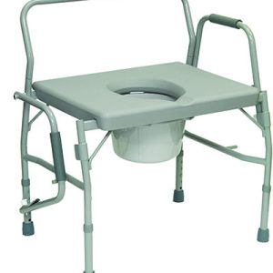 Commode with 24" Platform Seat Bariatric Drop-Arm