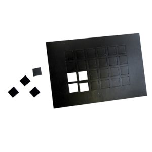 Non-Slip Self-Adhesive Squares 1/2" each 24/sheet Dycem