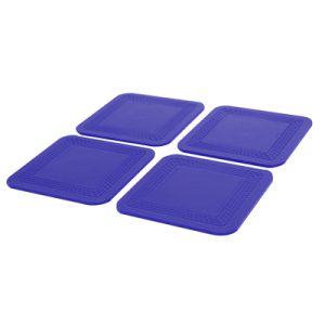 Non-Slip Square Coasters 4" x 4" Set of 4 Dycem