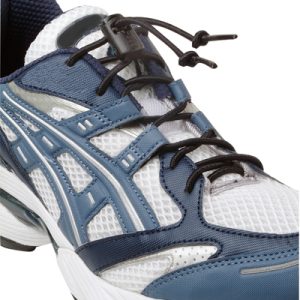 Elastic Shoe Laces with Cord-Lock Black 1 Pair