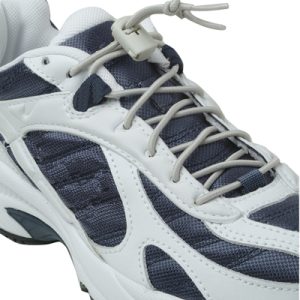 Elastic Shoe Laces with Cord-Lock White 1 Pair